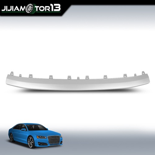 Fit For 2015-2018 Audi A8 S-Line S8Front Bumper Lower Spoiler Molding Silver