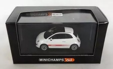 1/64 Minichamps Fiat 500 2007 Abarth White 640121702 Diecast