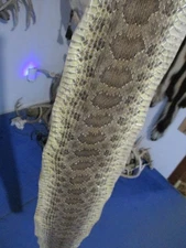 rattlesnake skin prairie rattle snake hide DRY TANNED wrap pen blanks 39 in. B1