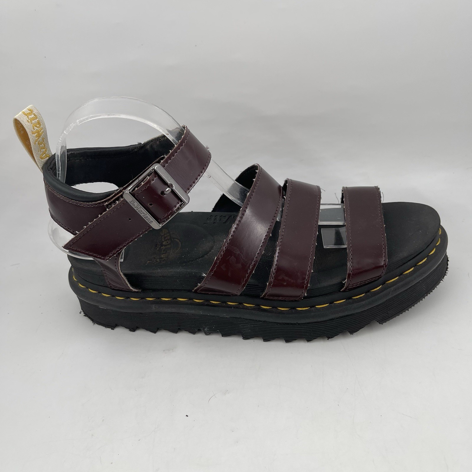 Dr Martens Women’s Vegan Blaire - SZ 10- Wine Felix Gladiator Sandals