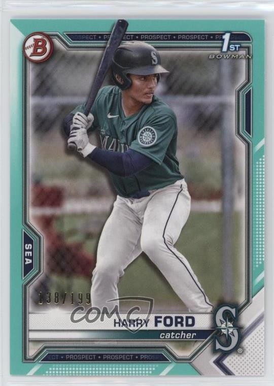 2021 Bowman Draft Aqua 138/199 Harry Ford #BD-1 1d8u