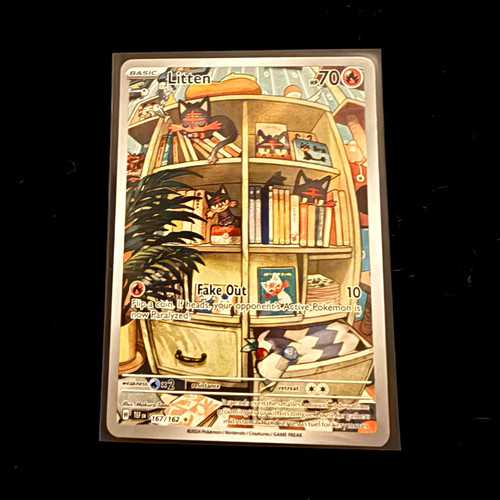 Pokemon TCG Litten 167/162 Temporal Forces Illustration Rare Holo English 2024