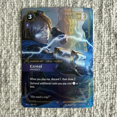 Ezreal Prodigy Foil 149/221 English Spiritforged Riftbound | eBay