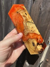 Stabilized Buckeye Burl Hybrid Resin, Duck Call, Knife Scales, Pen Blanks