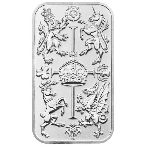 The Royal Mint 1oz Silver - Royal Celebration Silver Bullion Bar sealed 1