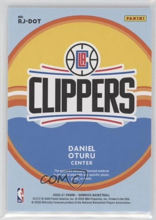 2020-21 Panini Donruss Rookie Jersey Kings Daniel Oturu #RJ-DOT RC - Image 2 of 2