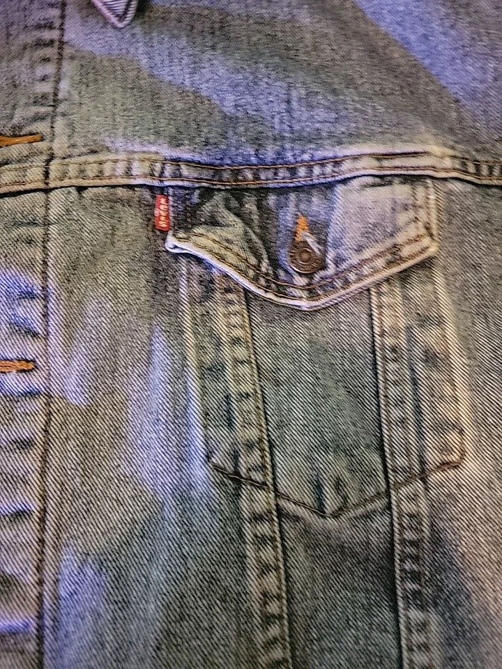 Chaqueta vaquera Levi's 70417-4891 forrada de franela vintage años 80 90 Foto 3 de 4