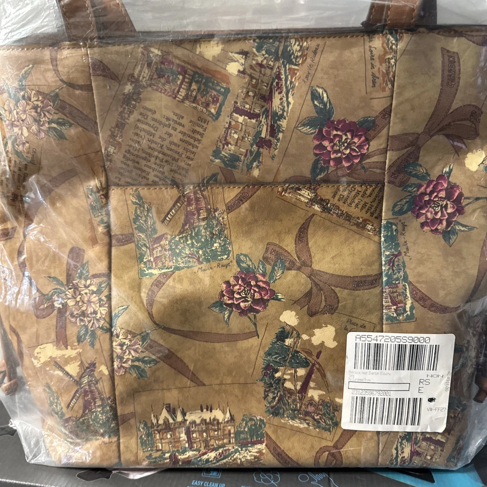 Сумка с короткими ручками Patricia Nash Everton Slouchy My European Trip - Изображение 2 из 3