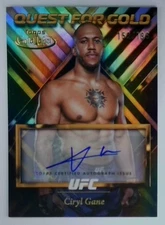2024 Topps Gold Label UFC Ciryl Gane Quest for Gold Auto 152/199 #QGS-CGA