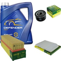 Mann Inspektionspaket 5L Mannol Defender 10W-40 FüR Renault Laguna I 2.0 1.8