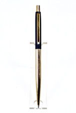 Montblanc Slimline Noblesse Luxus-Kugelschreiber, Metall Nachtblau/Gold.  (K110)