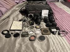 Nikon D3300 DSLR Bundle w/ Lenses, MH-24 Charger, SC-17 Cord, Tamrac Bag