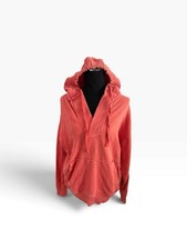 Aerie Down-To-Earth Henley Hoodie   Women's Small Orange