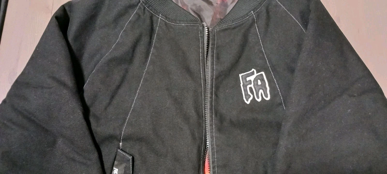 FA F*CKING AWESOME NEW WITH TAGS REVERSIBLE BOMBER-BLACK MEDIUM - product detail image 1