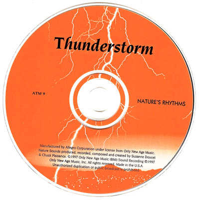 SOUNDS OF NATURE ''THUNDERSTORM & RAIN'' ~(CD DISC ONLY)~  *RELAXATION THERAPY* #6