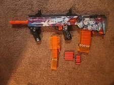 Pro Series Foam Dart Gun Anime Skin With 20 Small And 20 Large Bullets And 2...