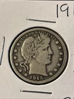 1915 Barber Quarter Dollar With Eagle On back