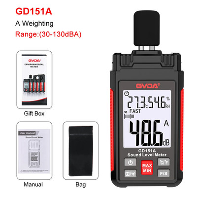 Digital Sound Level Meter Audio Level Meter Sonometro Sound Meter Decibelimetro 
