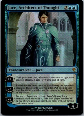 Jace, Architect of Thought 1 Foil Duel Decks: Jace vs. Vraska MTG NM