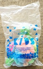 Vintage 1999 Avon Kids May Birthstone Full O Beans Neon Plush Turtle