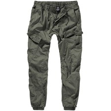 Brandit Ray Vintage Trousers Elasticated Summer Outdoor Cargo Men's Casual Olive