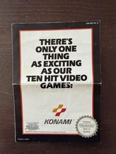 Konami NES Prospekt Werbung Flyer KON-NES-PAL-3