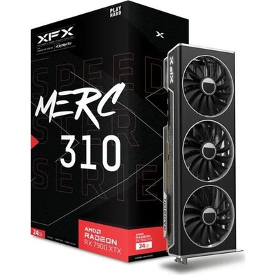 XFX Speedster MERC310 Radeon RX 7900 XTX Black Edition Gaming Grafikkarte 24G...