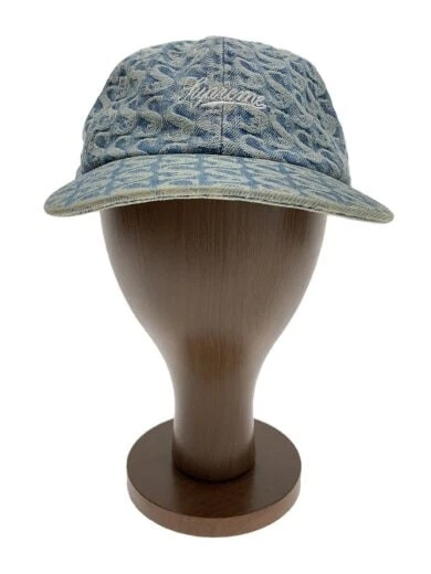Casquette Supreme Free coton bleu motif total homme 21Aw monogramme De AEm09