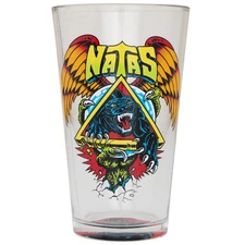 Santa Cruz Skateboards Natas Panther 16oz Pint Glass - Black / Green