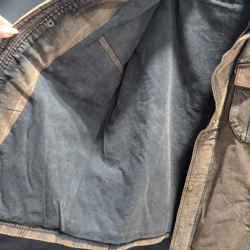 Scully Brown Leahter & Cotton Mix Jacket, Men's Size Large NWT - Image 4 of 4