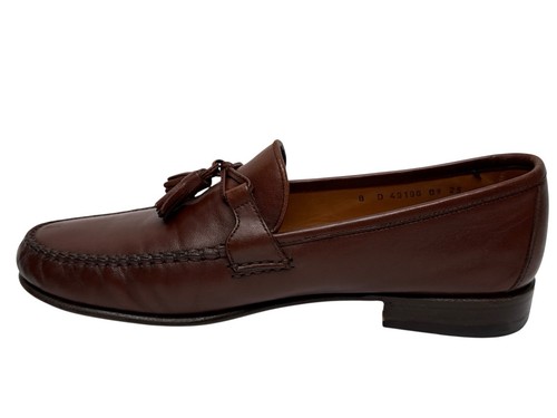 Mocassini Allen Edmonds Urbino da uomo taglia 8D nappa pelle marrone Italia scarpe eleganti - Foto 7 di 14