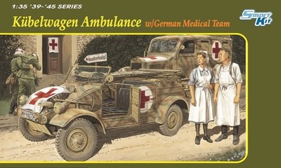 Dragon Kübelwagen Ambulance w/ German Medical Team 1:35 New SEALED Box