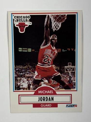 Michael Jordan 1990-91 Fleer #26 Chicago Bulls Base Set Basketball Card
