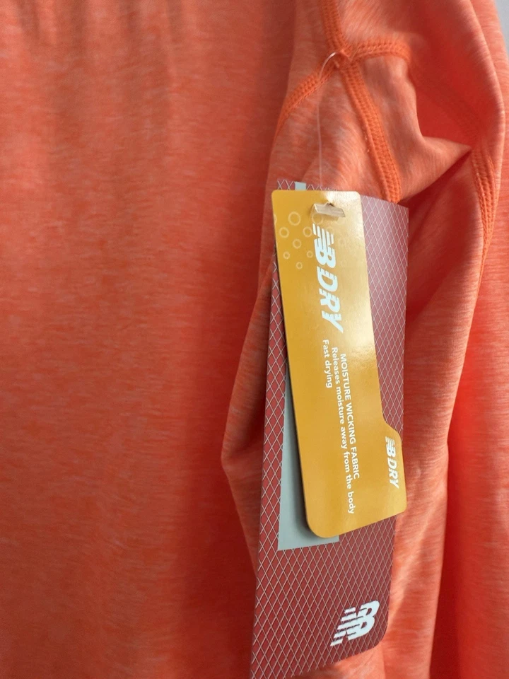 Suéter Damas New Balance NB Dry Tech 1/4 Cremallera Naranja con Gris Talla XL Nuevo con Etiquetas Foto 4 de 4