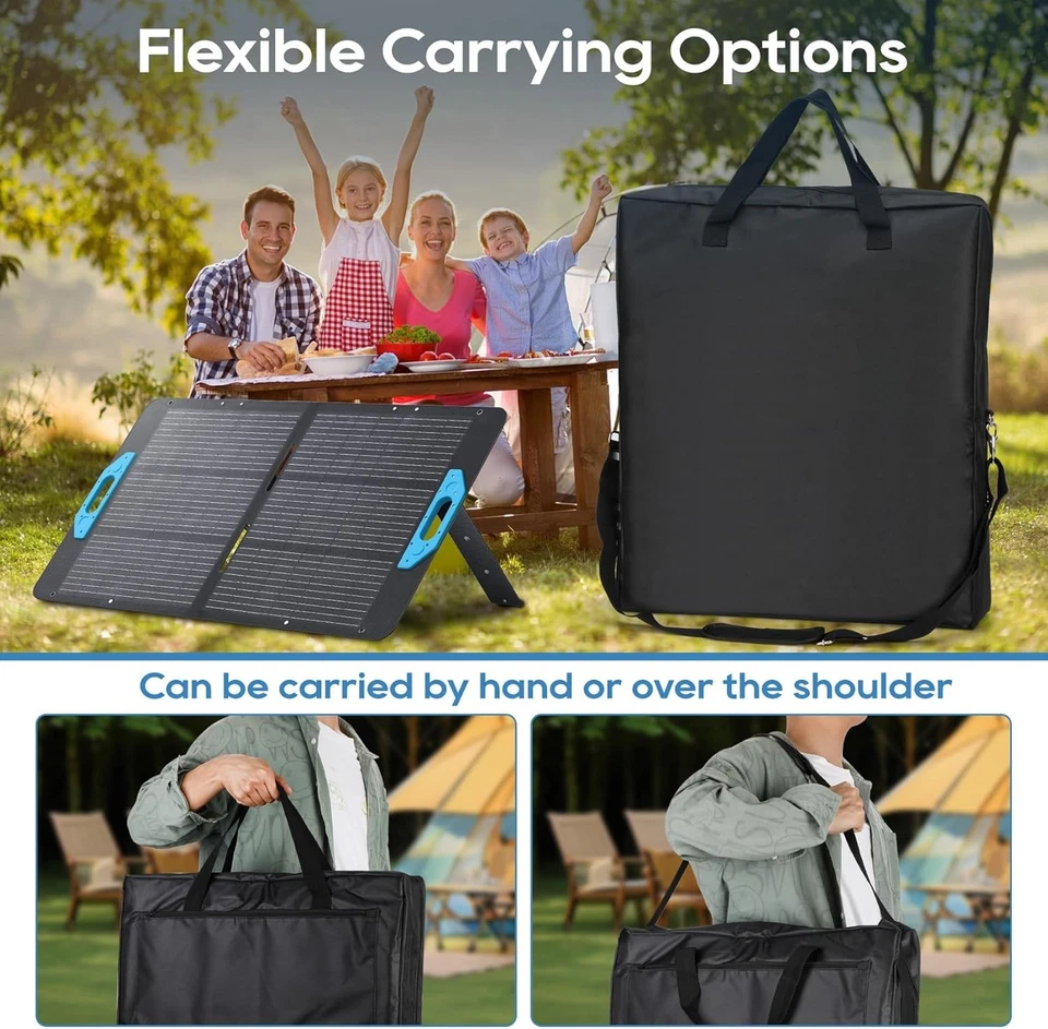 Bolsa de Almacenamiento para Panel Solar, Bolsa de Viaje para Panel Solar Compatible con Anker SOLIX PS10 Foto 4 de 4