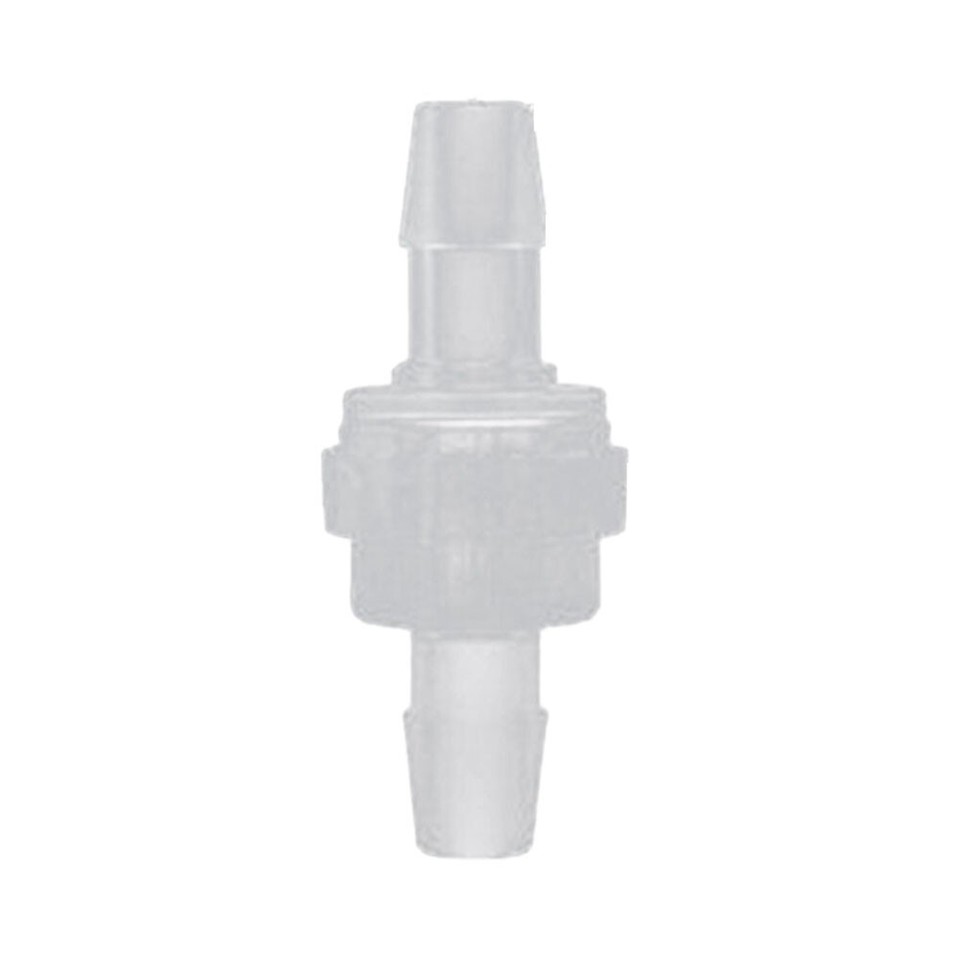 Clear Plastic Check Valve with Arrow Markings Ensures Proper Fluid