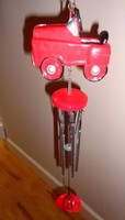 Little Red Pedal Car Fire Truck Wind Chime Fire Hat Fireman Little Red Pedal Car Fire Truck Wind Chime Fire Hat Fireman