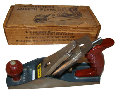 Vintage Corsair 9'' Smooth Wood Plane  Made in USA by Great Neck Original Box