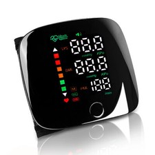LCD Digital Wrist Blood Pressure Monitor Cuff Gauge Automatic BP Machine Tester
