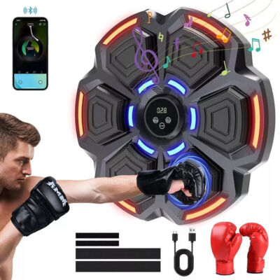 Musik Boxing Machine LED Bluetooth Music Elektronisch Boxmaschine Wandmontage DE