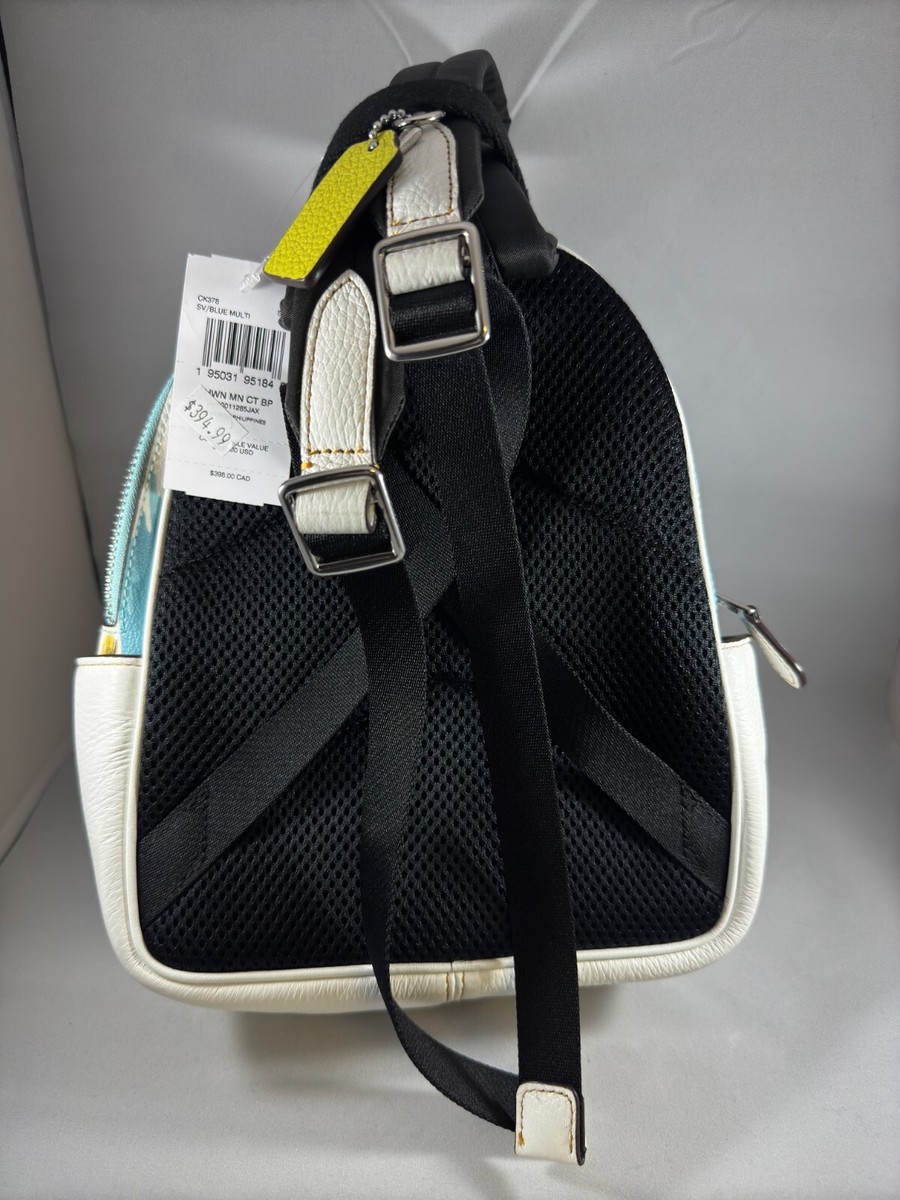 coach hawaiian backpack Mini Court With Print, Blue Multi, mini, Backpack Clothing, Shoes & Accessories Coach Hudson Backpack with Aloha Floral Print Style No Coach court backpack with -