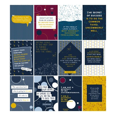 20 Business Be Kind Cards  - Motivierende Zitate, Profis & Unternehmer