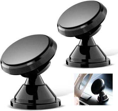 2-Pack Magnetic Car Dashboard Mount Holder For Cell Phone Samsung Galaxy iPhone