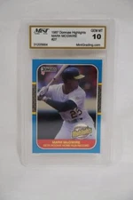 1987 Donruss Highlights Mark McGwire #27 - Mint Graded GEM-MT 10 - 30086
