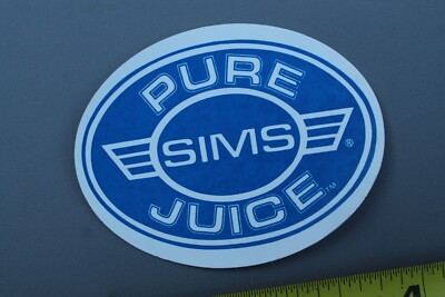 Sims Skateboards Blue White Oval Original Z68A Vintage