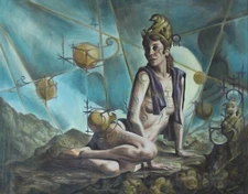 Original Oil Painting, "Day of Monkey", 24 inches x 30 inches