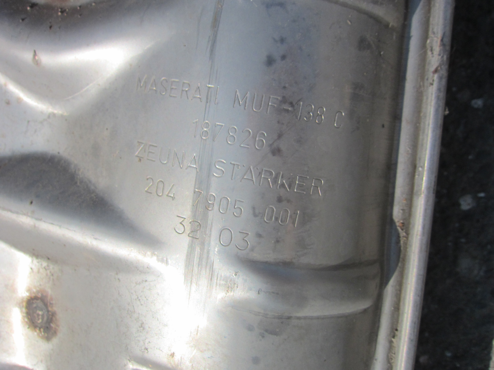 Maserati Spider / Coupe - Central Exhaust Muffler Resonator (USED) -  P/N 187826