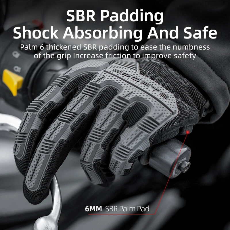 ROCKBROS Motorcycle Gloves Mountain Bike Gloves Cycling Gloves with 6MM Gel Pad - Image 2 of 4