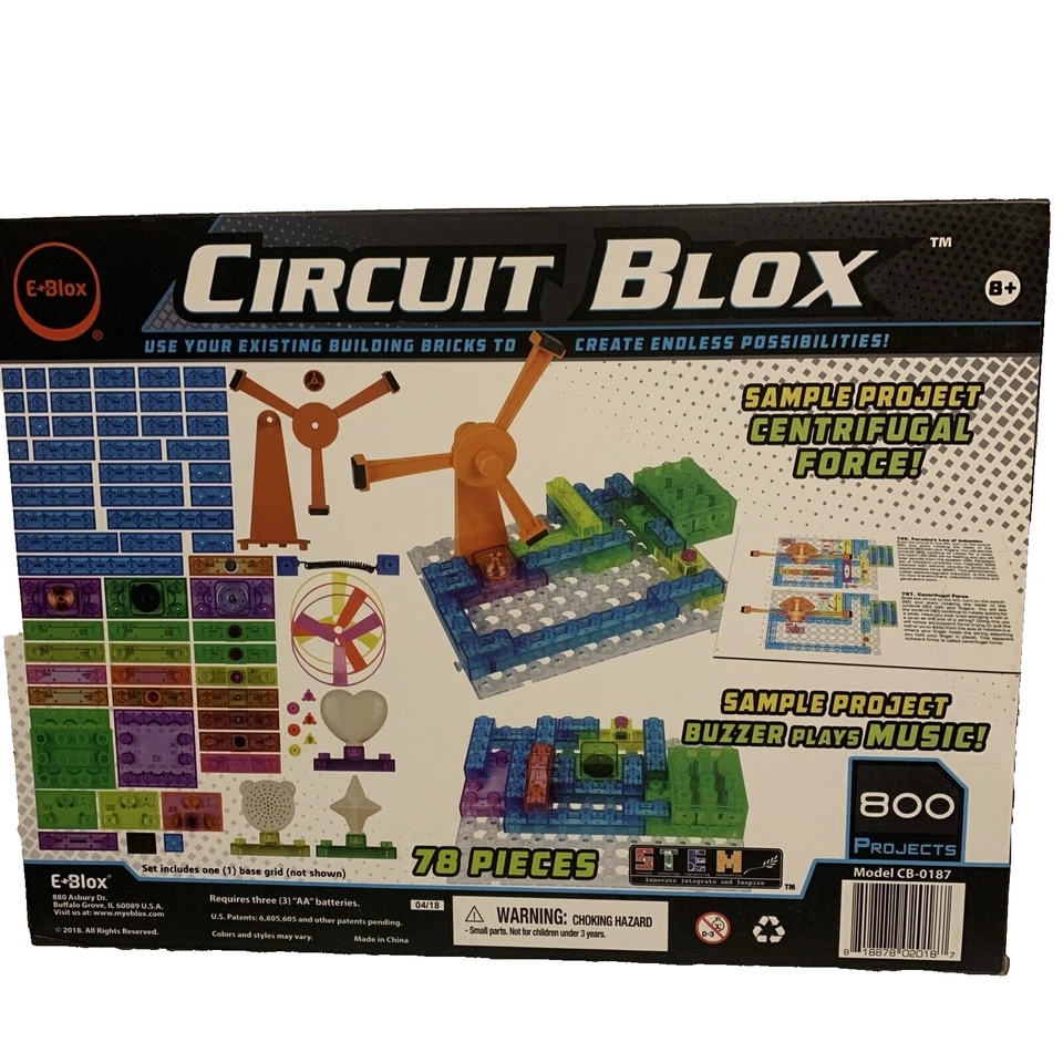 Bloques de construcción de placa de circuito E-Blox Circuit Blox Builder 800 proyectos Foto 2 de 2