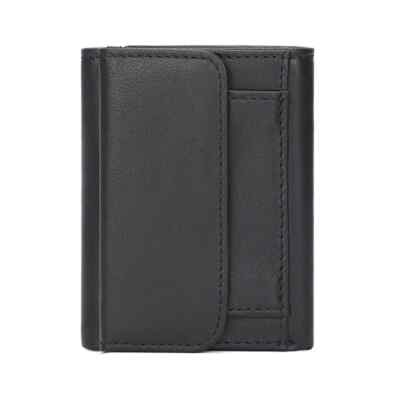 Vintage Genuine Leather Rfid Wallets Men Multi Function ID Credit Card Holder